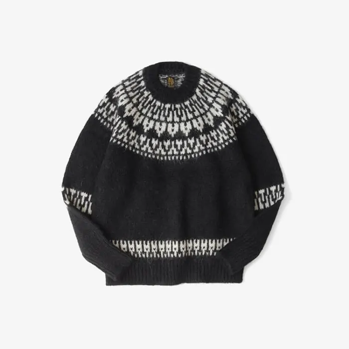 BATONERデザイナー奥山氏が解説 / MOHAIR NORDIC CREW NECK